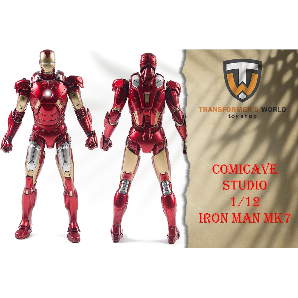 Mô Hình Comicave Studios Marvel Iron Man Mark 7 Mk7 Collectible Figure |  Lazada.Vn