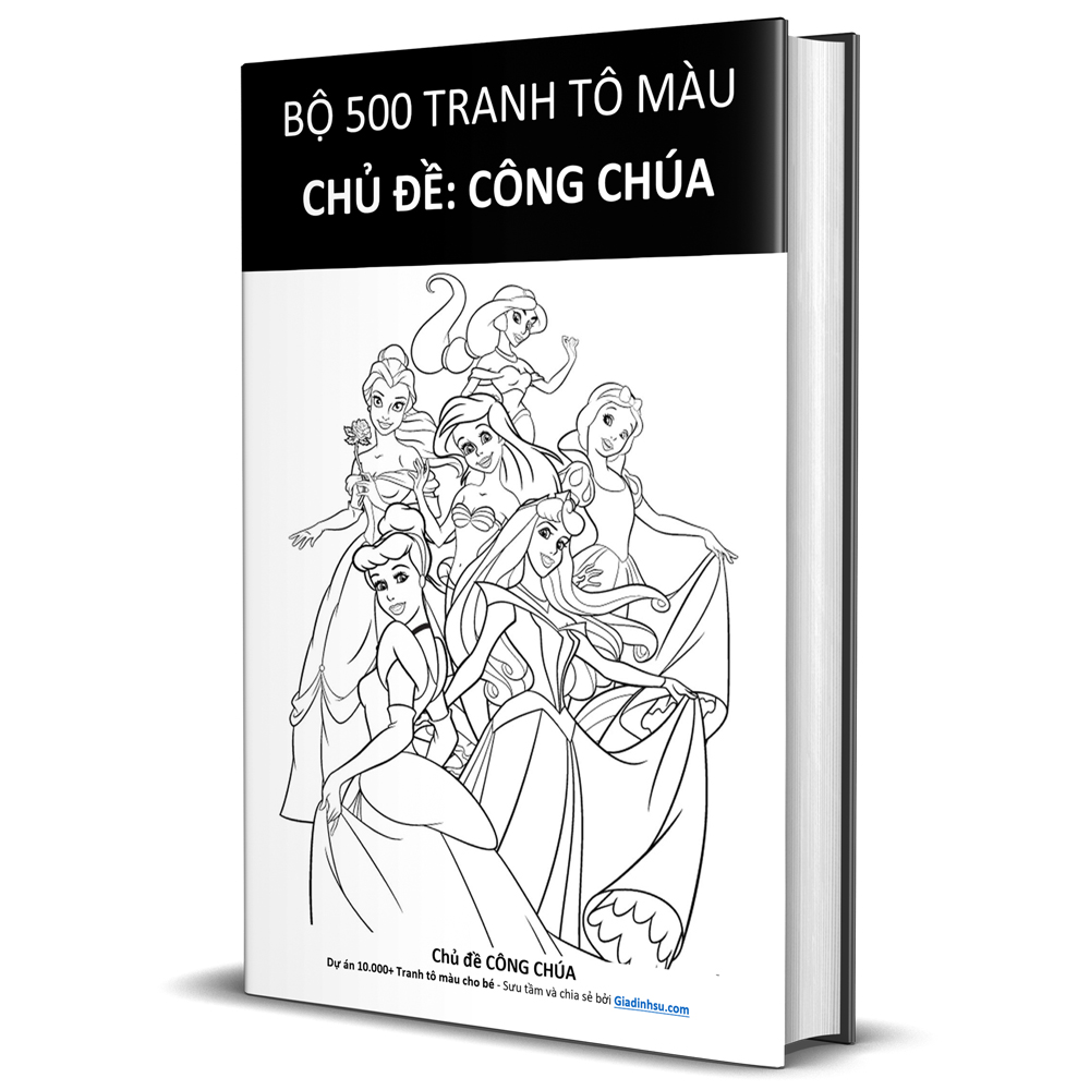 Download Miễn Phí File Pdf 1500+ Tranh Tô Màu Cho Bé