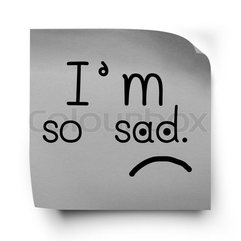 I Am So Sad | Stock Image | Colourbox