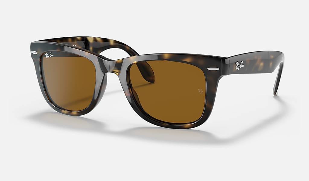 Wayfarer Folding Classic Sunglasses In Light Havana And Brown - Rb4105 | Ray -Ban® Au