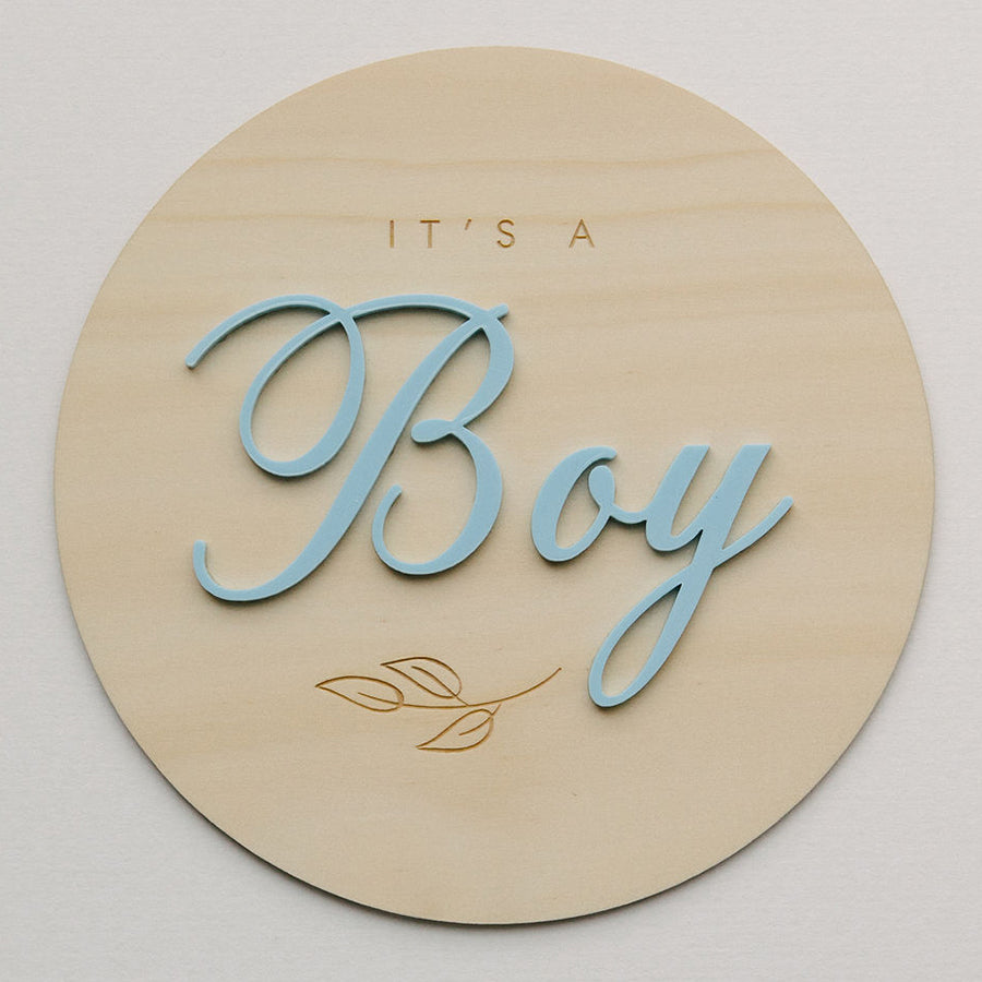 Plaque - It'S A Boy Blue 15Cm – Baby Presents