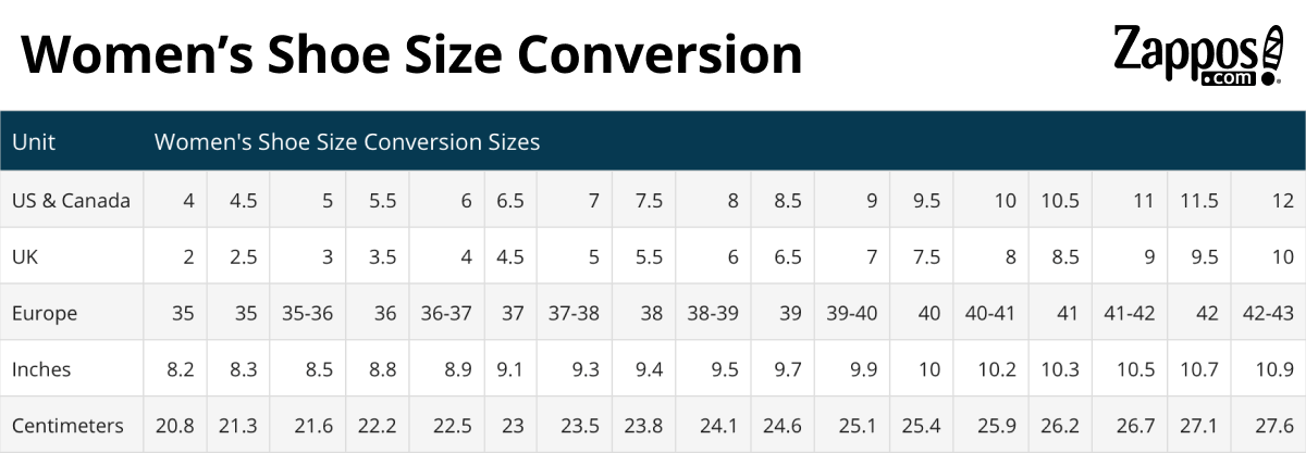 Shoe Size Conversion | Zappos.Com