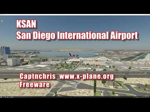 Xplane 11 Ksan: San Diego International Airport - Youtube