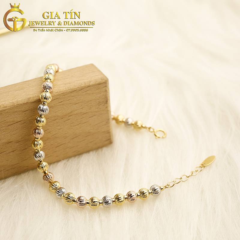 Lắc Tay Nữ Vàng Ý 10K Vòng Bi Ltnu030 - Gia Tín Jewelry & Diamonds