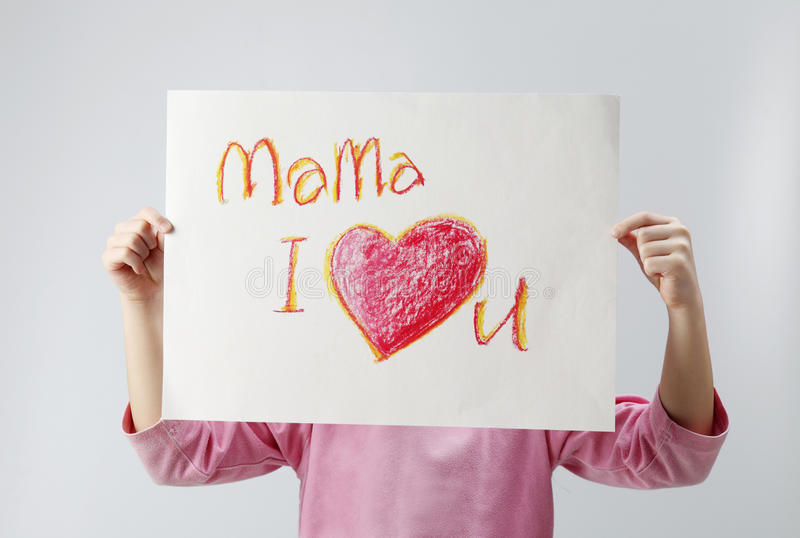 Mama, I Love You Stock Photo. Image Of Paper, Panel, Clean - 18266324