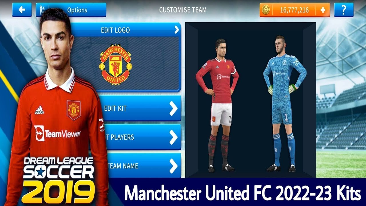 Manchester United Fc 2022-23 Kits - Dls 19 - Youtube