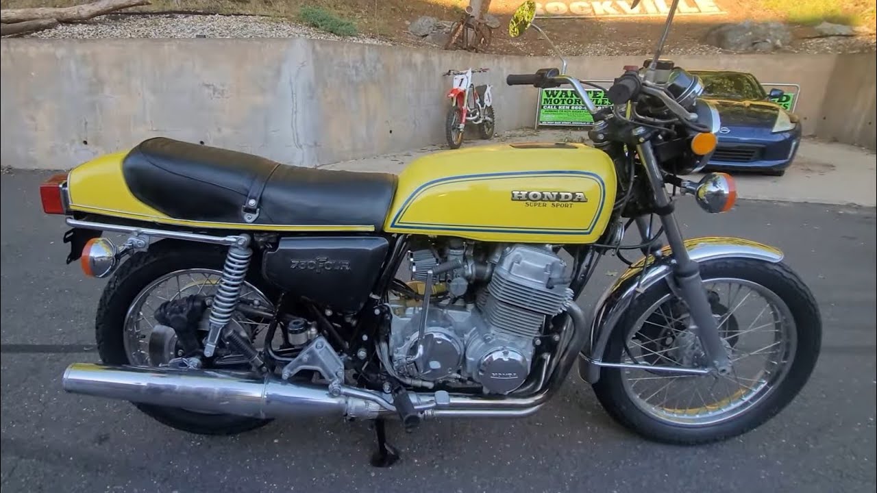 1976 Honda Cb750F1 Super Sport Sulfur Yellow - Youtube