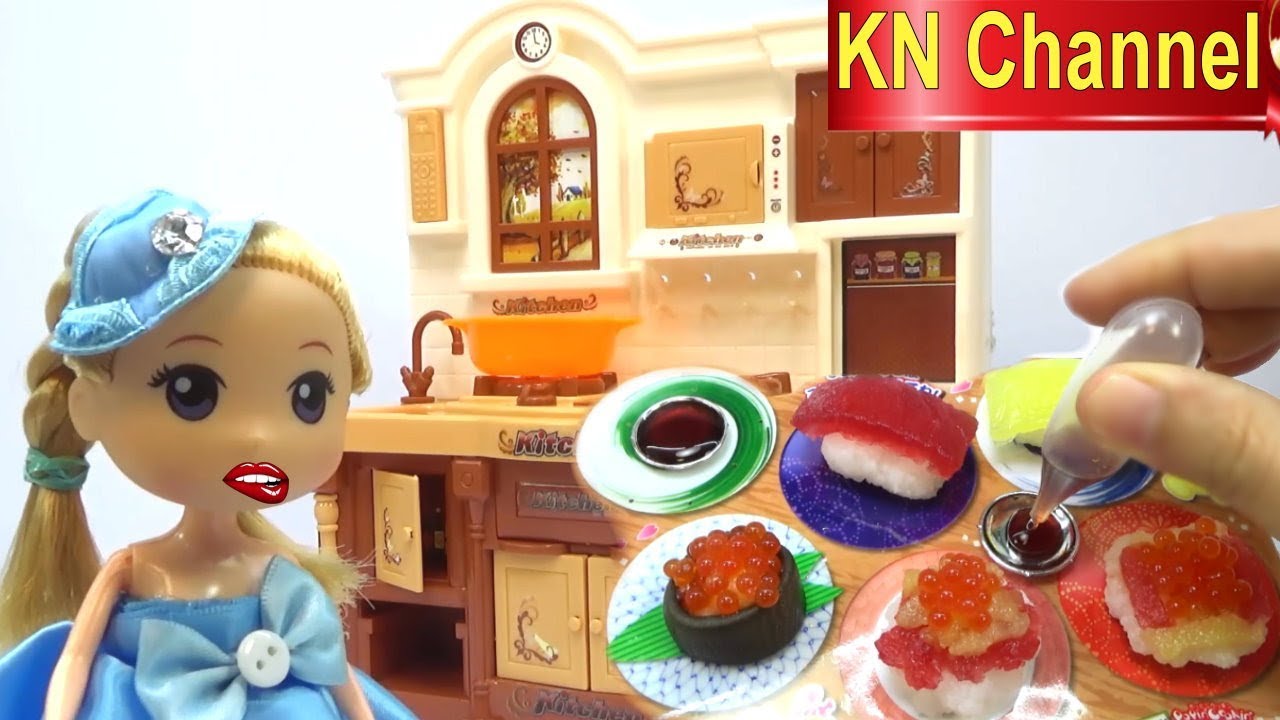 Bé Na Nâu Món Ăn Nhật Bản | Đô Chơi Popin Cookin Sushi - Youtube