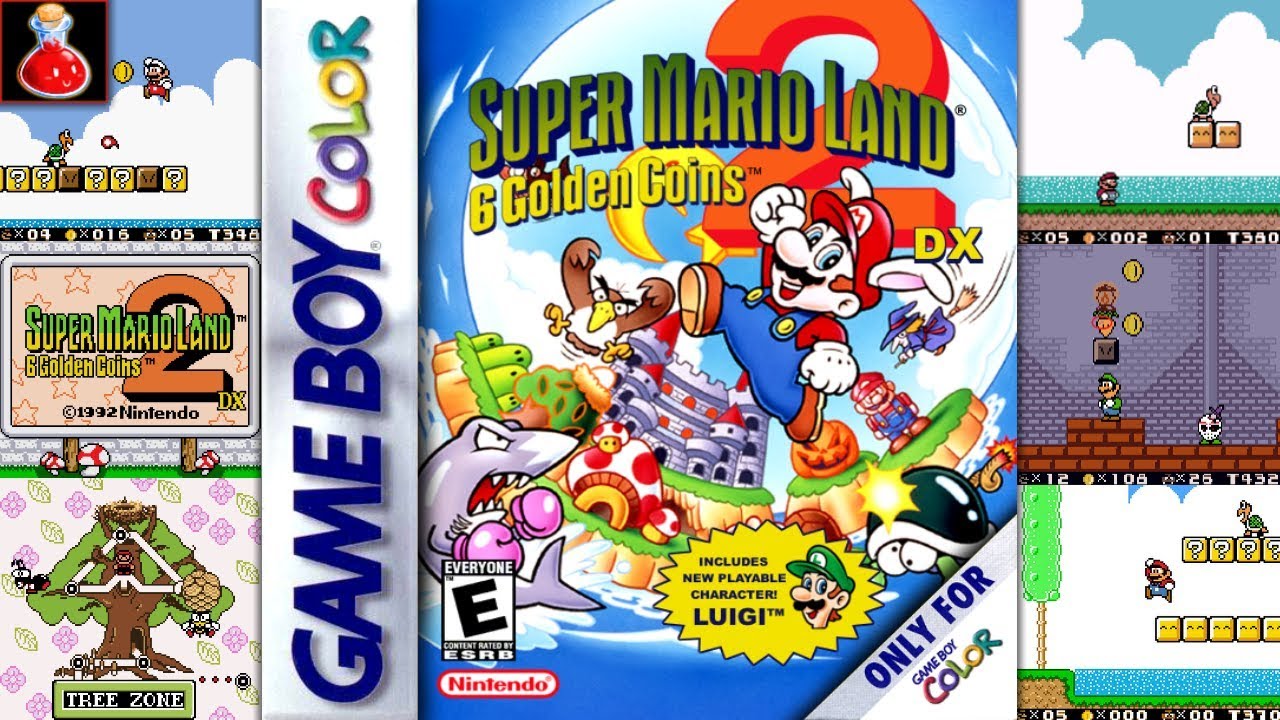 Super Mario Land 2 Dx - El Clásico De Game Boy Ahora A Todo Color Y  Mejorado - Youtube