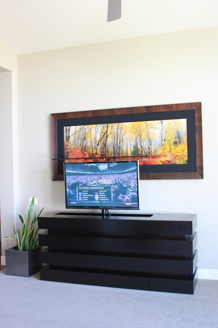 Pop-Up Tv Lift Cabinet, Le Bloc Buffet - Contemporary - Living Room - Miami  - By Tv Lift Cabinet By Cabinet Tronix | Houzz Nz