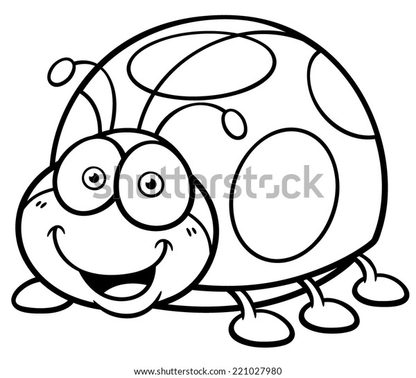 Vector Illustration Cartoon Lady Bug Coloring: Vector Có Sẵn (Miễn Phí Bản  Quyền) 221027980 | Shutterstock