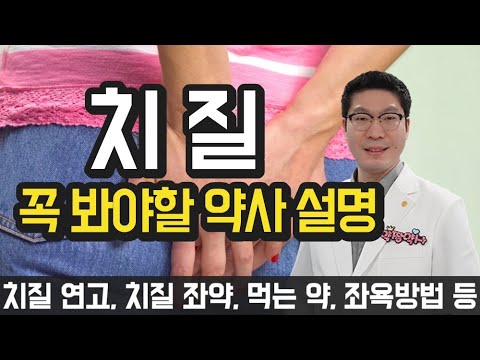 [치질약] 치핵 치질증상, 치질치료법, 치질연고 - 꼭 봐야할 약사 설명 - 치센, 푸레파인, 헤모렉스, 렉센