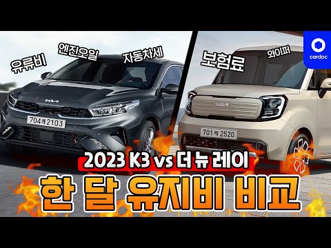 신형 레이는 K3보다 유지비가 적게 들까? 연비왕 K3 vs. 경차 혜택의 레이