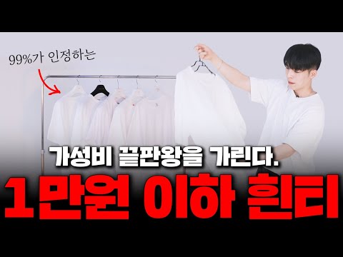 99%가 인정하는 가성비 티셔츠 총정리