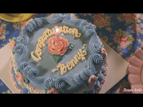 영국 귀족들이 티타임 때 먹을 것 같은 케이크 만들기 🍰☕️ vintage rose cake