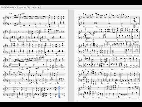 꿈의 도시 레헬른 악보 (Lächeln, The City of Dreams sheet music)