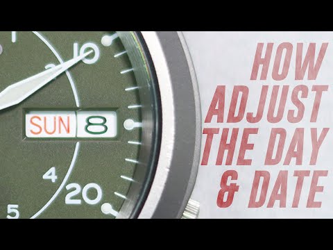 How to Adjust the Day and Date on an Analog Watch