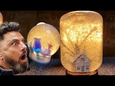 MAKE A SNOW GLOBE IN 5 MINUTES - Easiest and Funniest DIY project EVER!