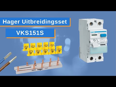 Hager Vision VKS151S Uitbreidingsset - Hoe ziet een complete set Hager Aardlekschakelaar er uit?