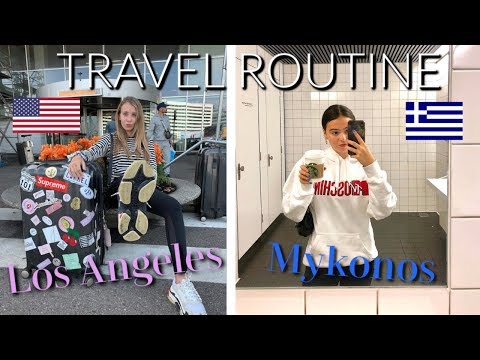 DE HEENREIS NAAR LOS ANGELES EN MYKONOS! | ONZE TRAVEL ROUTINE!