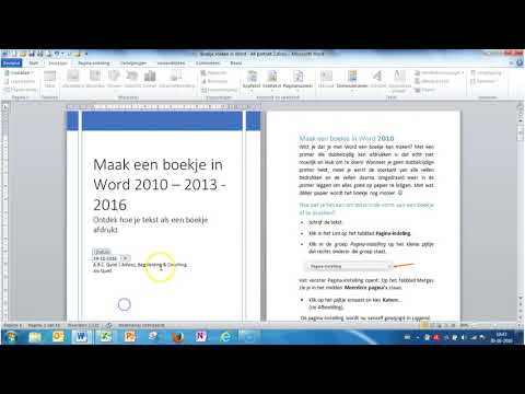 Word 2010 Maak een boekje