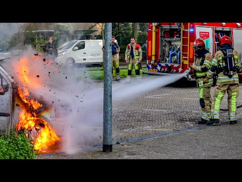 Autobrand Admiraal de Ruyterlaan Hilversum 🚒 🔥