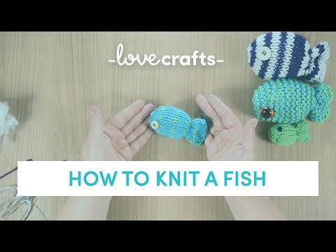 How to Knit | Knitted fish in under 10 minutes