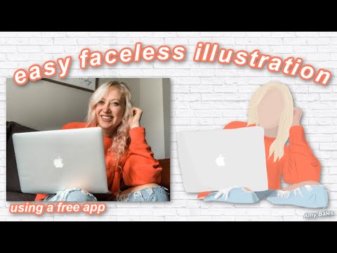 FLAT ILLUSTRATION TUTORIAL FOR BEGINNERS | easy faceless portraits