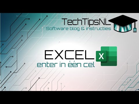 Excel - Enter in één cel