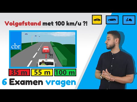 6 CBR Theorie Examen vragen | Volgafstand & Reactietijd