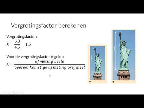 Vergroten - Vergrotingsfactor berekenen (2 HAVO/VWO & 2 VWO)