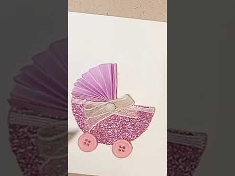 DIY Greeting Card For New Born Baby| Baby Congratulations Card| step by step tutorial for beginner.👼