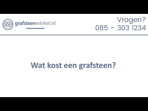 Wat kost een grafsteen? - Grafstenen prijzen