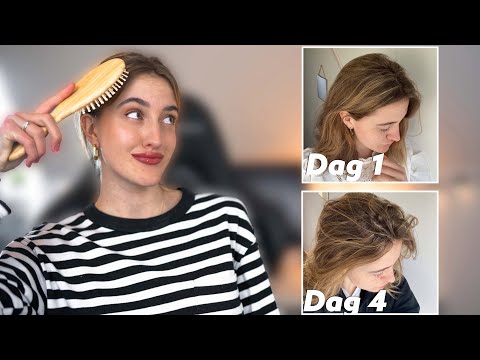 WAT GEBEURT ER ALS JE JE HAAR STEEDS MINDER VAAK WAST?🧴 + 9 Tips voor gezond haar!💇🏼‍♀️