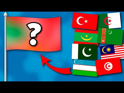 All Flags With Moon in ONE Flag | Fun With Flags