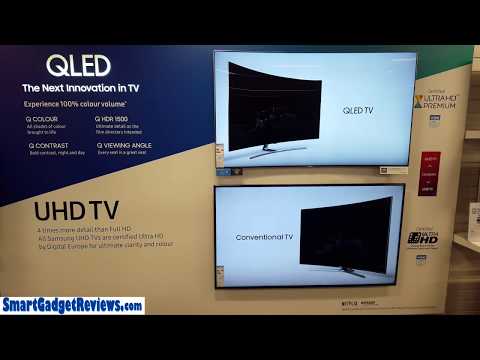 Samsung 4K QLED vs UHD TV Picture Comparison Video | Gadget Show Tech