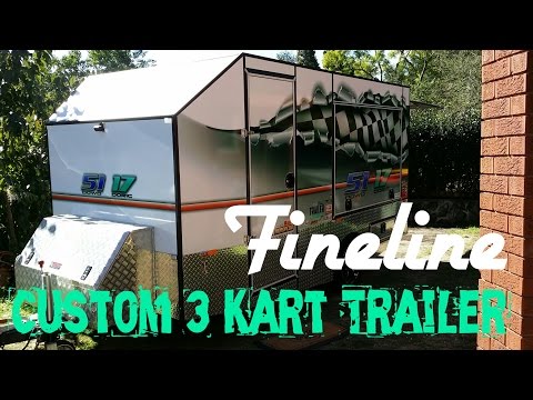 Custom 3 Kart Trailer - Fineline Fabrications