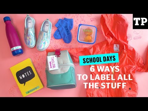 6 easy ways to label everything you own | School Days