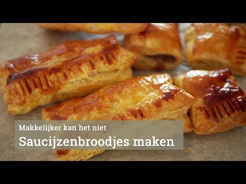 Saucijzenbroodjes maken