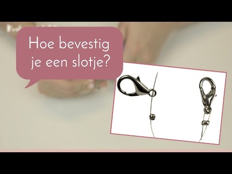 Sieraden maken met Kralenwinkel Online - slotje vastmaken