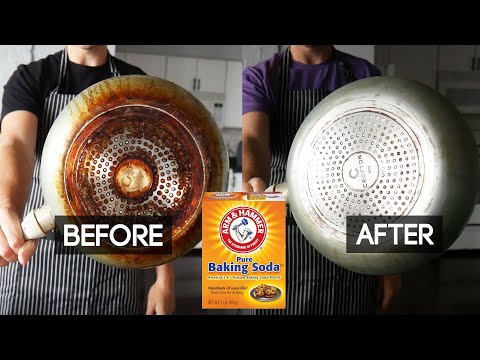 How to Clean Bottom of Pan with Baking Soda and Vinegar!