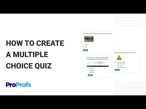 How to Create a Multiple Choice Quiz