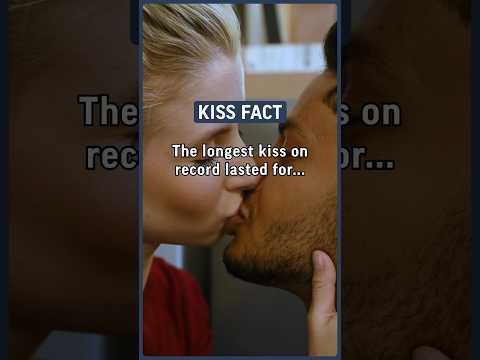 The longest kiss on record lasted for over 58 hours and… #facts #love #kiss #kissfacts #frenchkiss