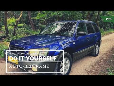 DIY: slapen in de auto op een zelfgemaakt bedframe