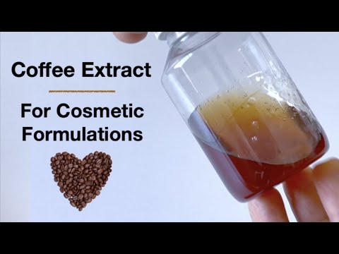 How To make Coffee Extract At Home For Cosmetic Formulations (Only 3 Ingredients) Easy To make