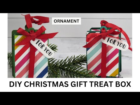 World's Easiest Diy Christmas Gift Treat Box -Make Your Own Christmas Gift Treat Box In Minutes!