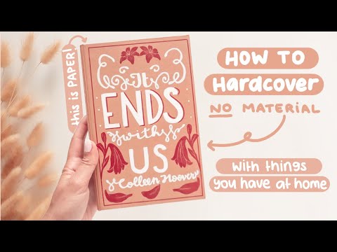 How to Make a Paper Hardcover: at home DIY with Household Items